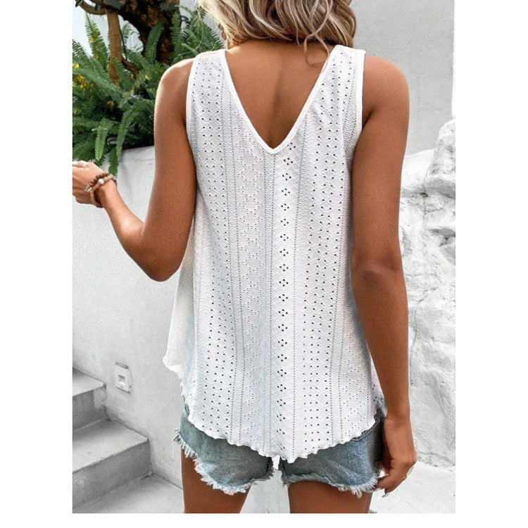 ☀️ VibeEase V-Neck Summer Tank Top 