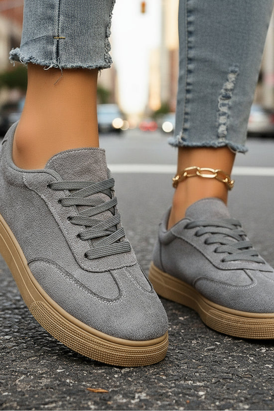 Round Toe Elegant Student Casual Lace Up Shoes CJ
