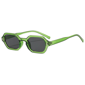 Transparent Green Frame Gray