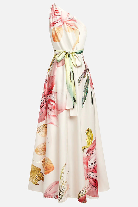 One shoulder long dress 