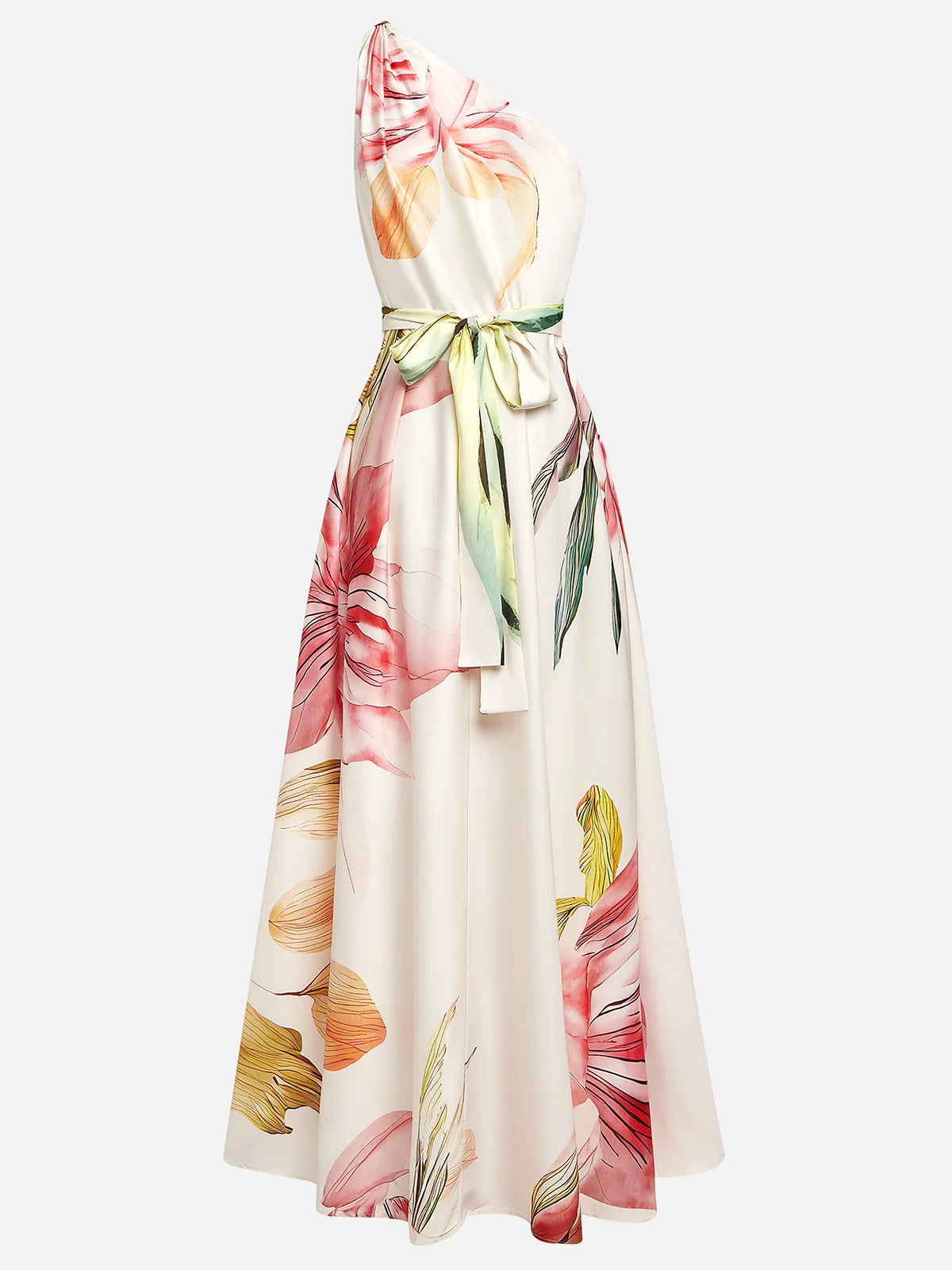 One shoulder long dress 
