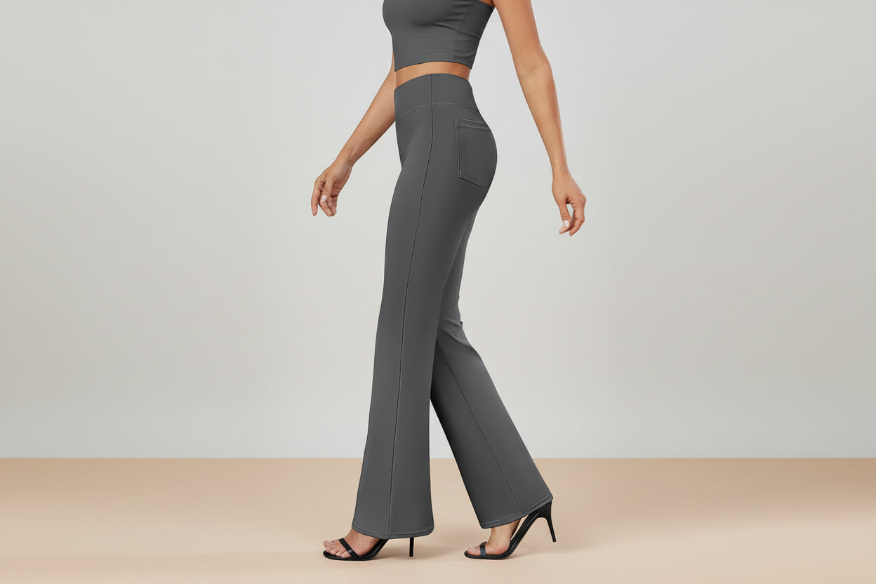 Business-casual High-waisted Stretch Trousers 