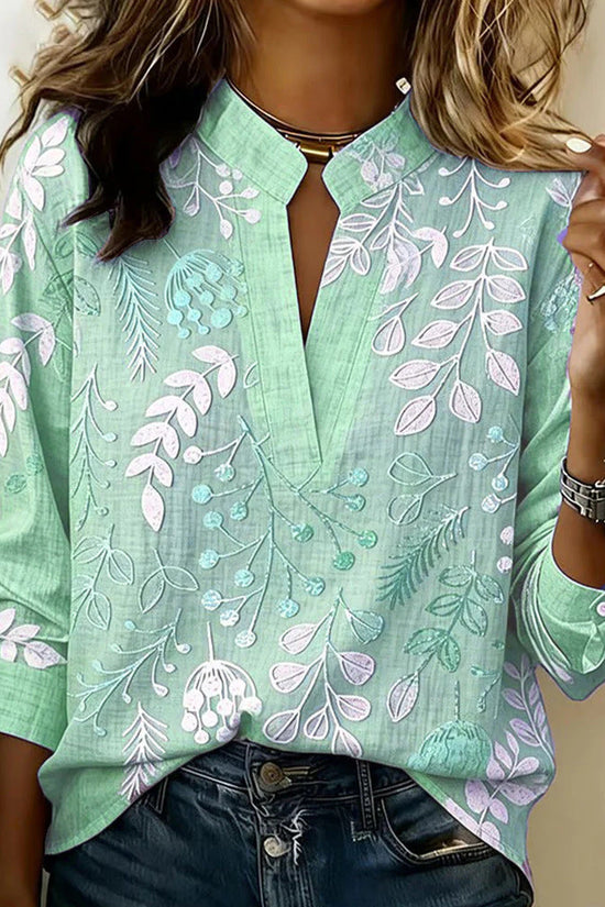 Women's 3D Digital Print Casual Shirt Top 