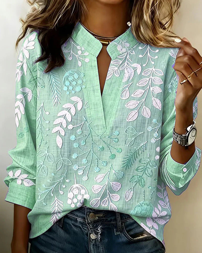 Women's 3D Digital Print Casual Shirt Top 