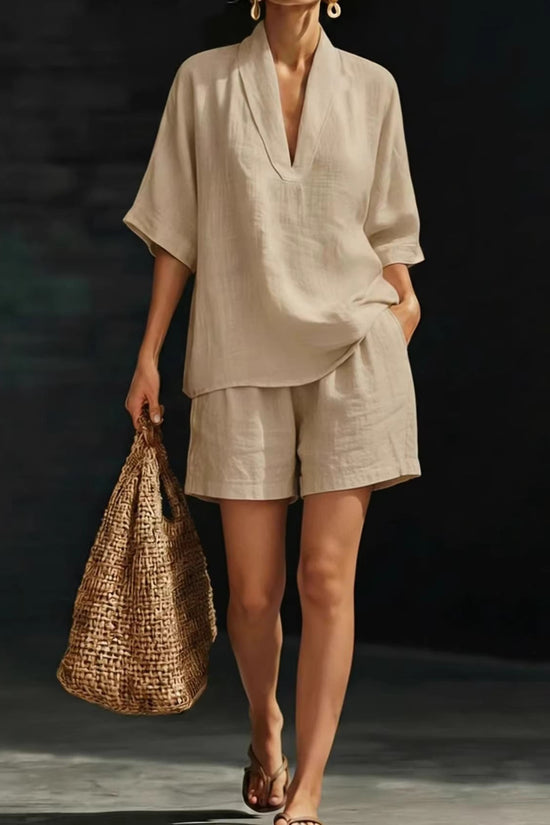 Summer Casual Loose Two-piece Set Fashionable Beach Wear 