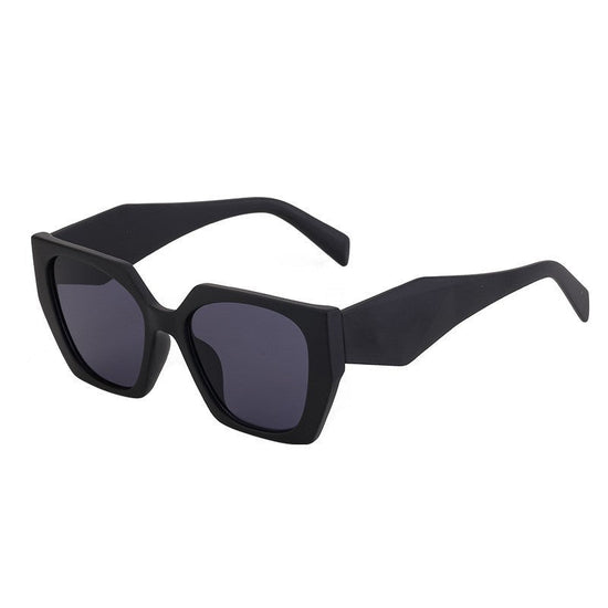 New Fashion Cat-eye Wide Temple Sunglasses for Women, High-end Ins Style, Full-frame UV Protection Sun Glasses 