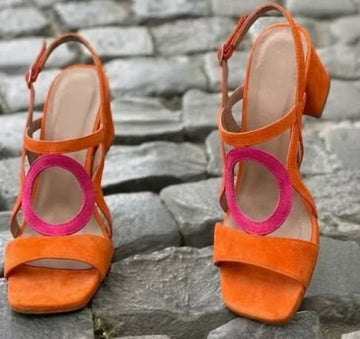 Orange And Rose Red Heart