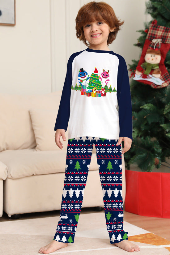 Family Matching Christmas Pajamas Set Xmas Long Sleeve Sleepwear Nightwear For Couples Kids Baby CJ