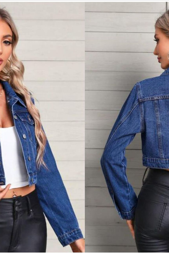 Long Sleeve Denim Jacket for Autumn 