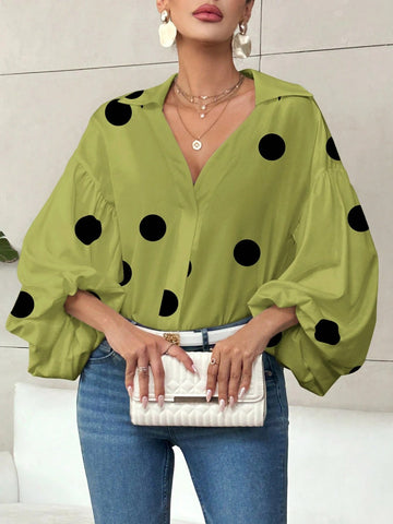 Matcha Green Polka Dot