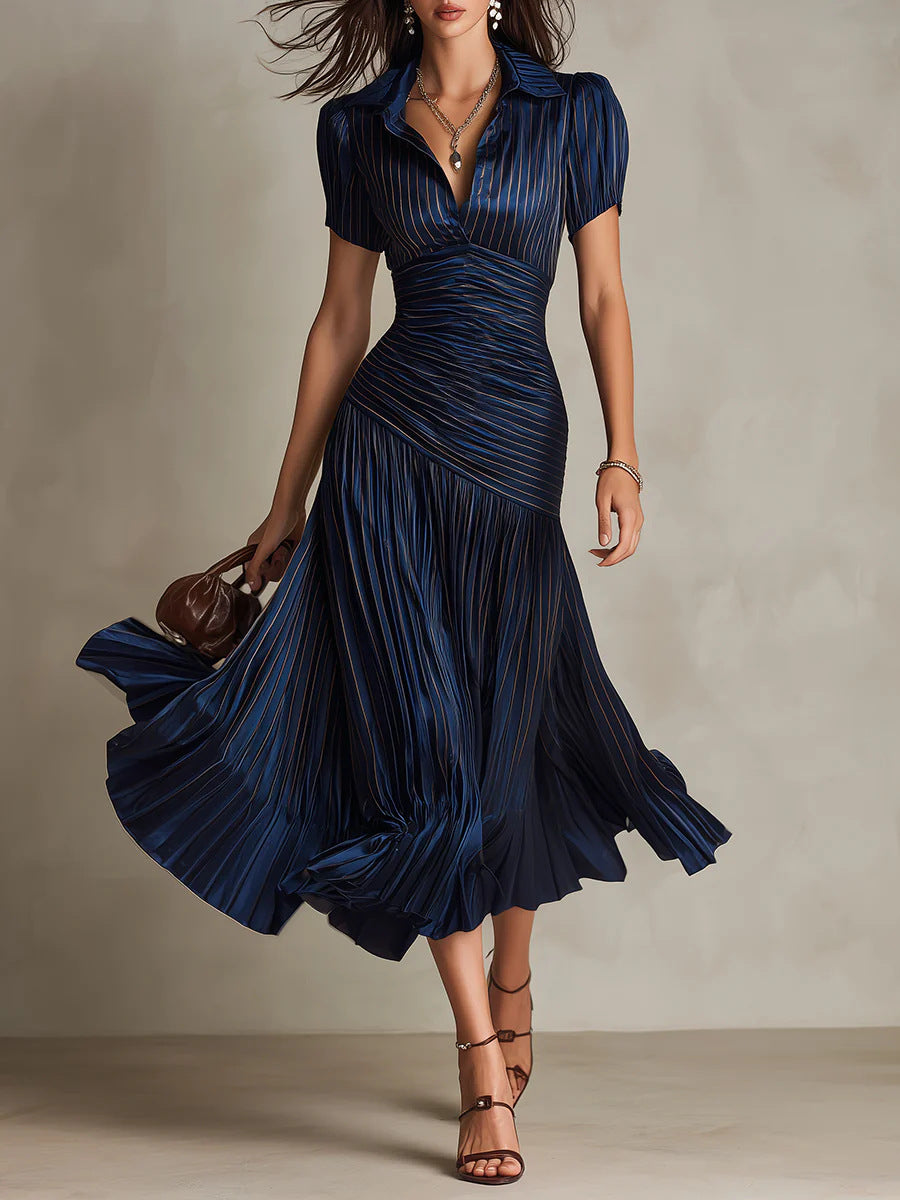 Striped patchwork dress 