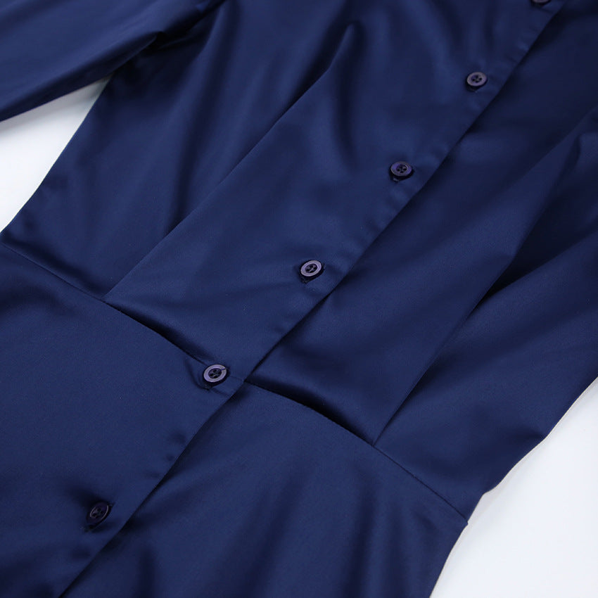 Long sleeved shirt dress 