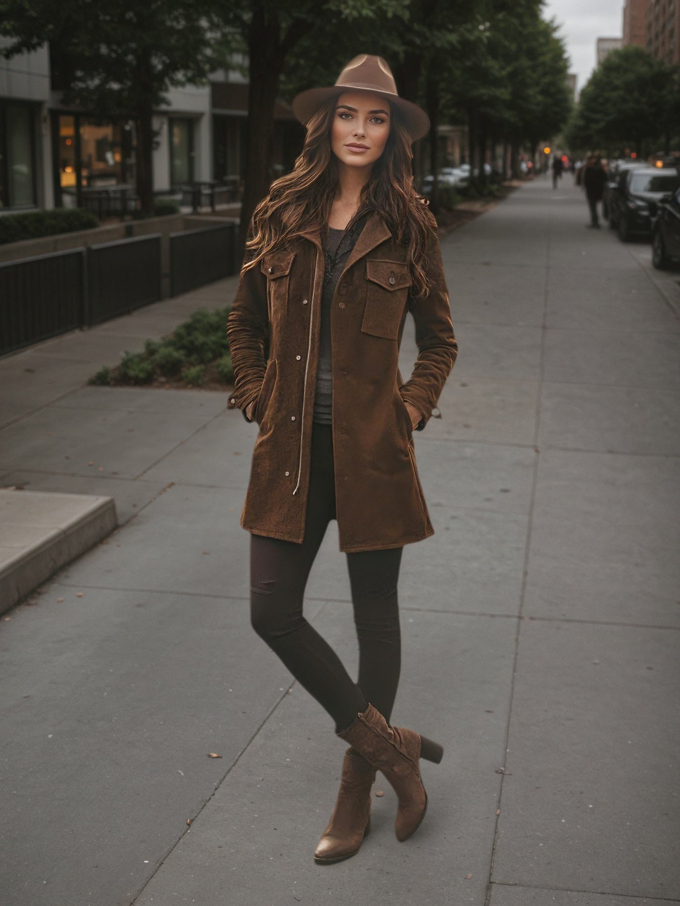 Women’s Vintage Style Long Winter Jacket – Warm Windproof Autumn Coat - FitiqueFit