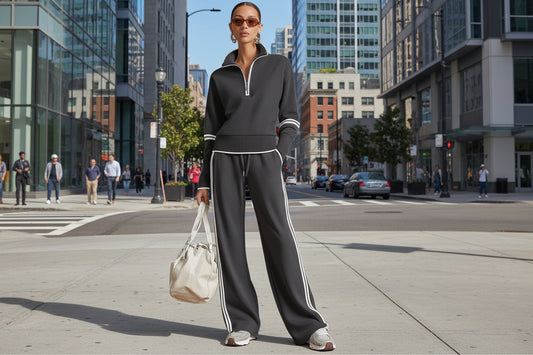 Women's Casual Fashionable Sports Long-Sleeve Suit 