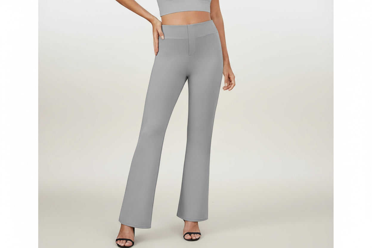Business-casual High-waisted Stretch Trousers 