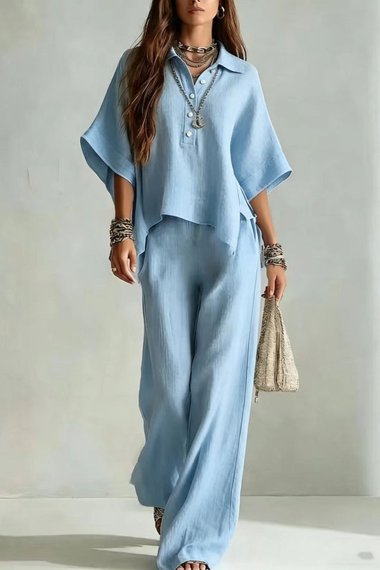 Women's Casual Sleeveless Top & Full-Length Pants Two-Piece Set 