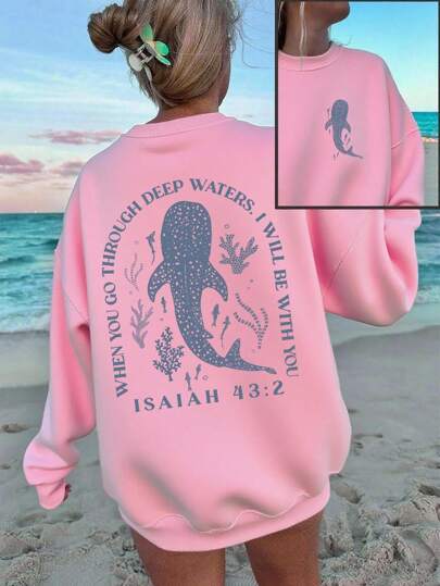 Women's Cute Kitten Graphic Sweatshirt 