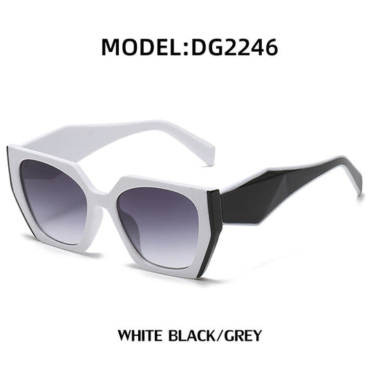 Fashion Cat Eye Wide Temple Sunglasses for Women, High-End  Full Frame Sun Glasses, Designer Style Eyewear 
