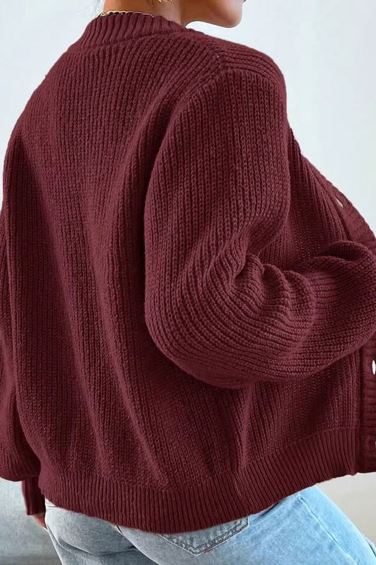 AutumnWinter Knitted Cardigan A Versatile Outerwear Piece 