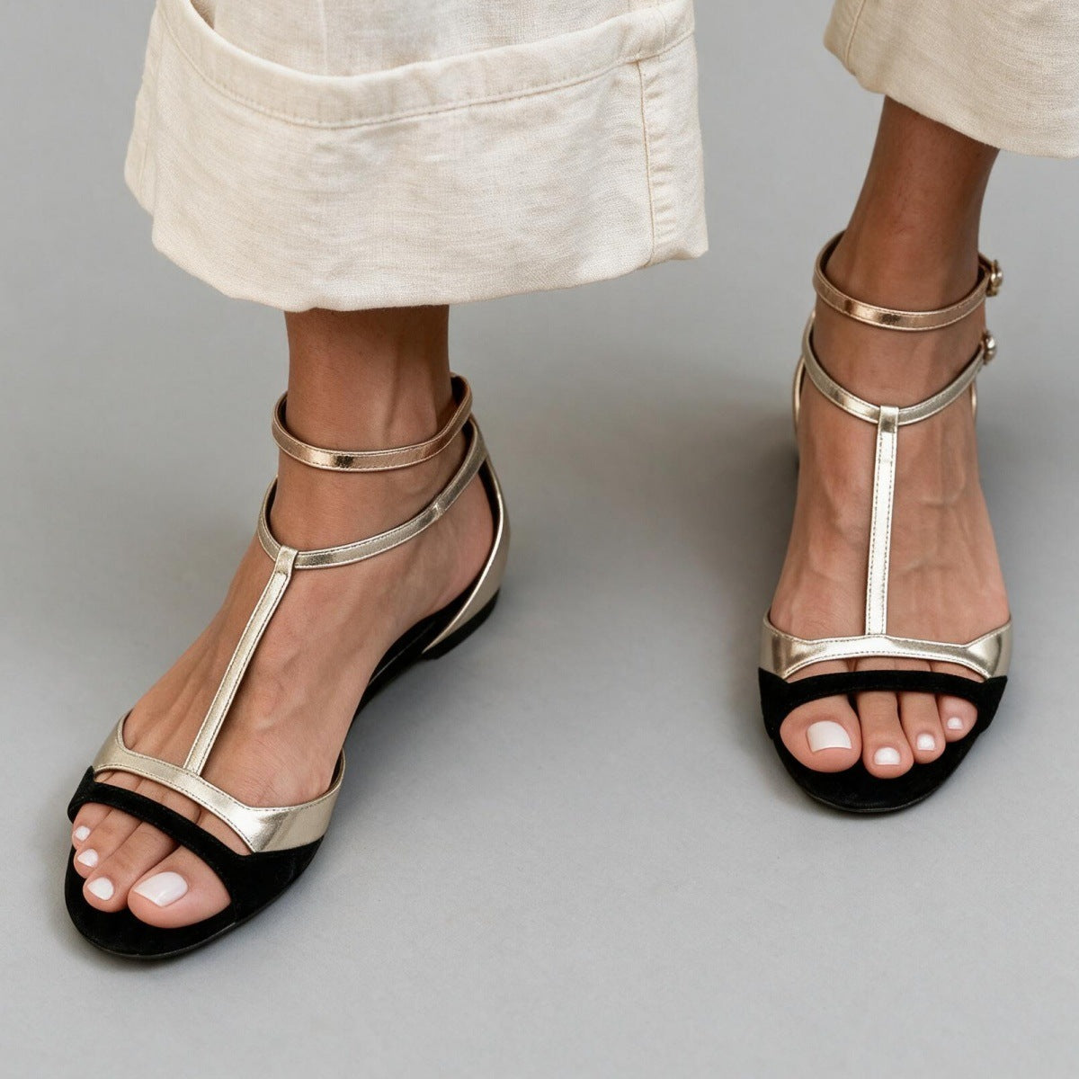 Made to order ships in 3–5 days Flat bottomed summer sandals with open toed fish mouth for women 
