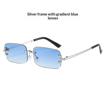 Silver Frame Gradient Blue