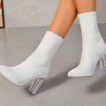  White Clear Heel