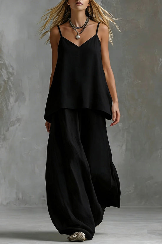 Solid-color Sleeveless Elegant Womens Suit 