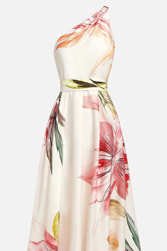 One shoulder long dress 