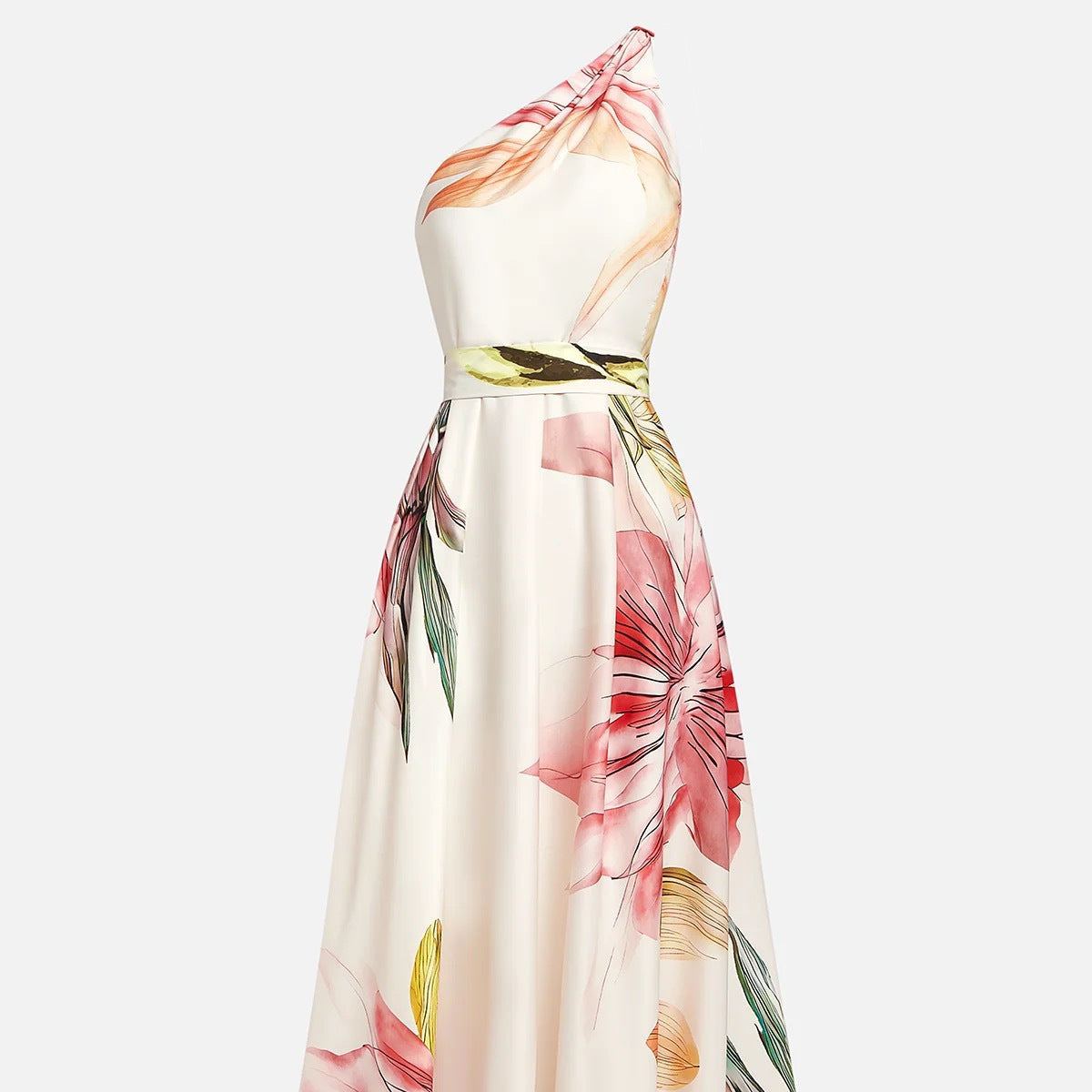 One shoulder long dress 