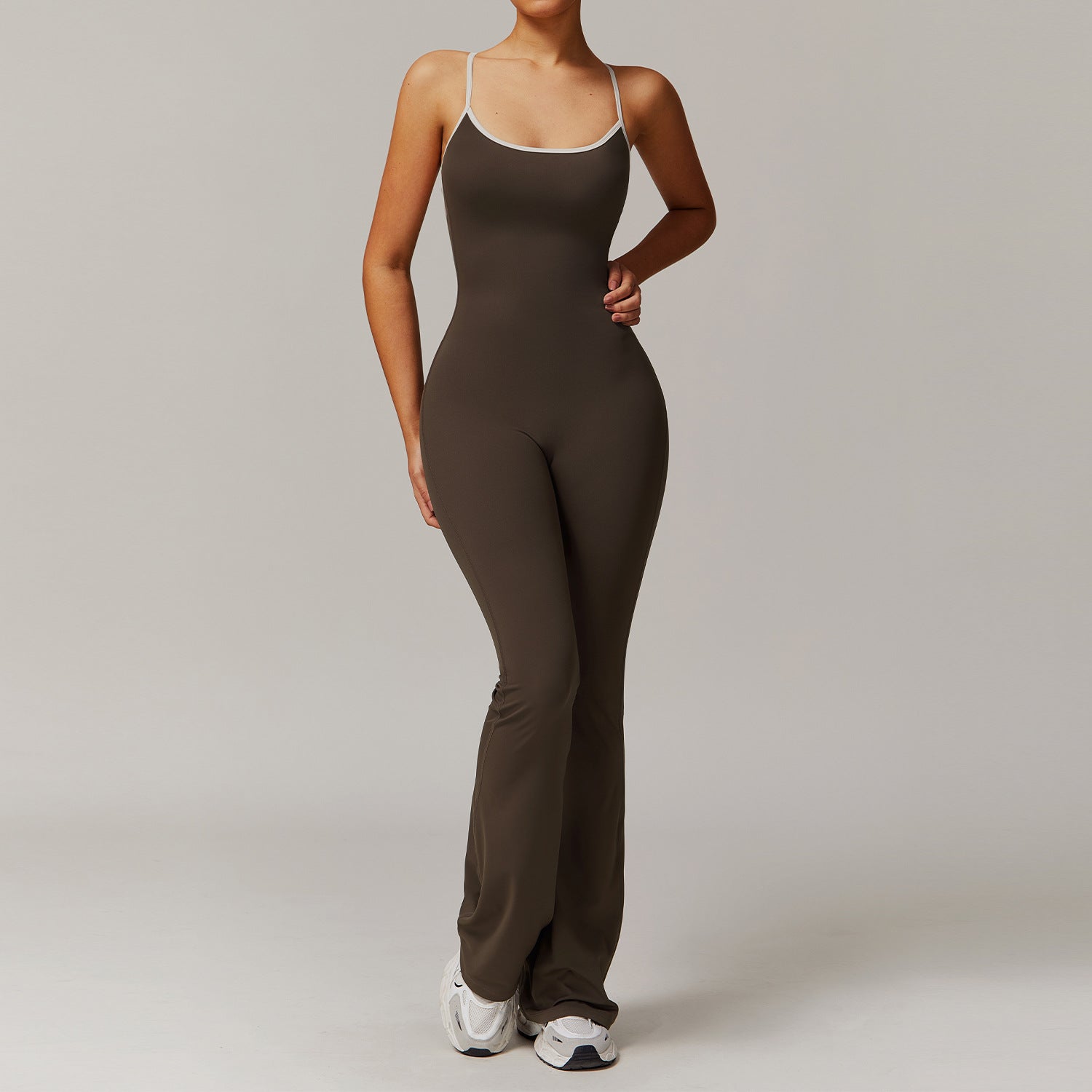 Women's Cross-Back Trumpet Jumpsuit – Sport Fashion Style 