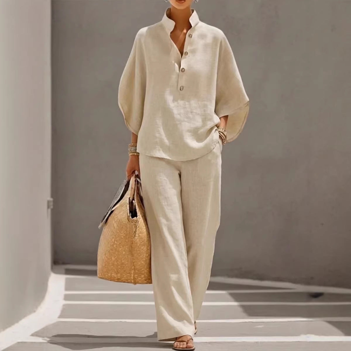 Women's Casual And Versatile Shirt Set Urban Outfit 