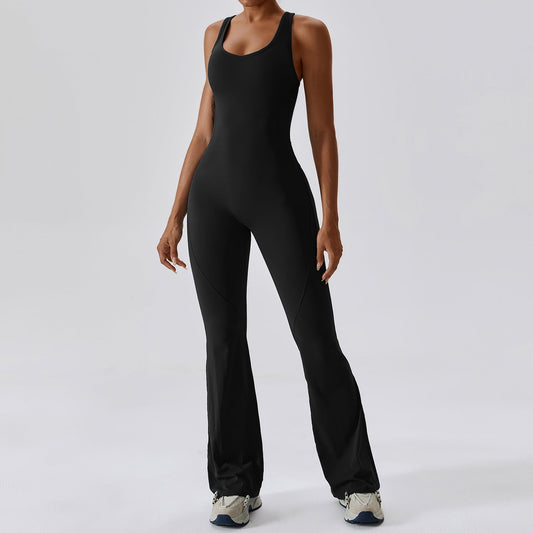 Women's Sleeveless Slim-Fit Long Pants Jumpsuit – Casual Sport Style 