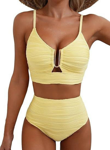 Yellow shoulder strap