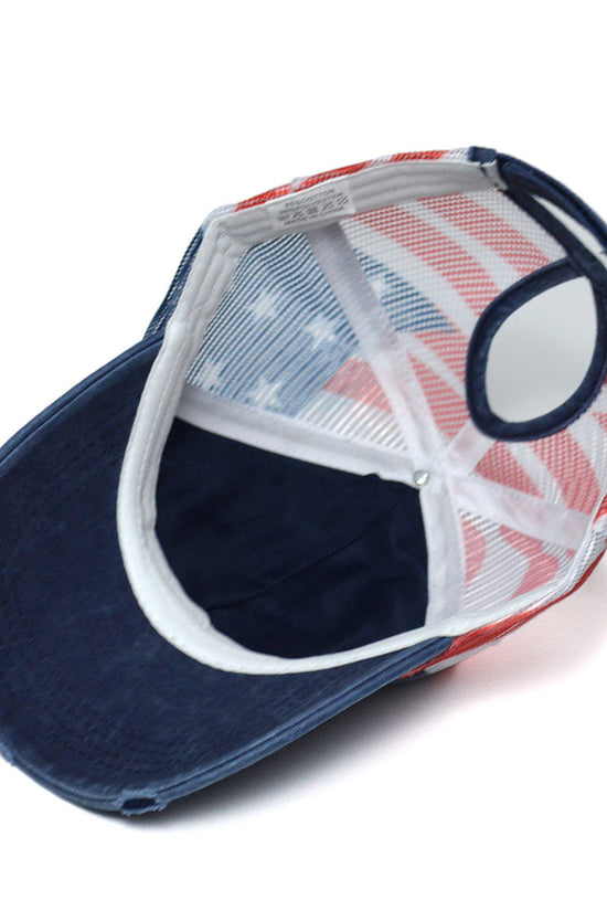 Women's Ripped Embroidered Baseball Cap 