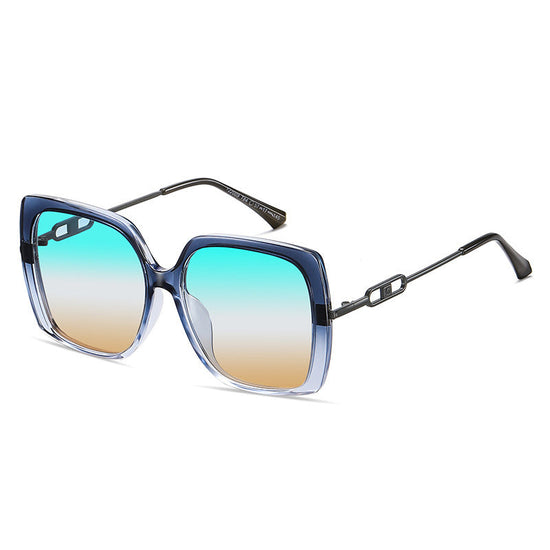 Large Metal Frame Polarized Sunglasses – Oversized Driving Shades CJ