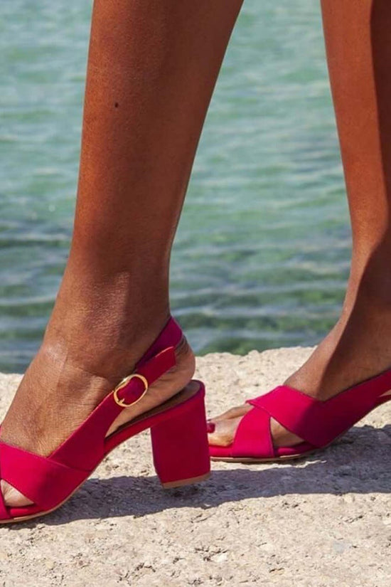 Elegant high-heeled single shoe suede open toe sandals 