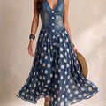  Dark Blue Polka Dot