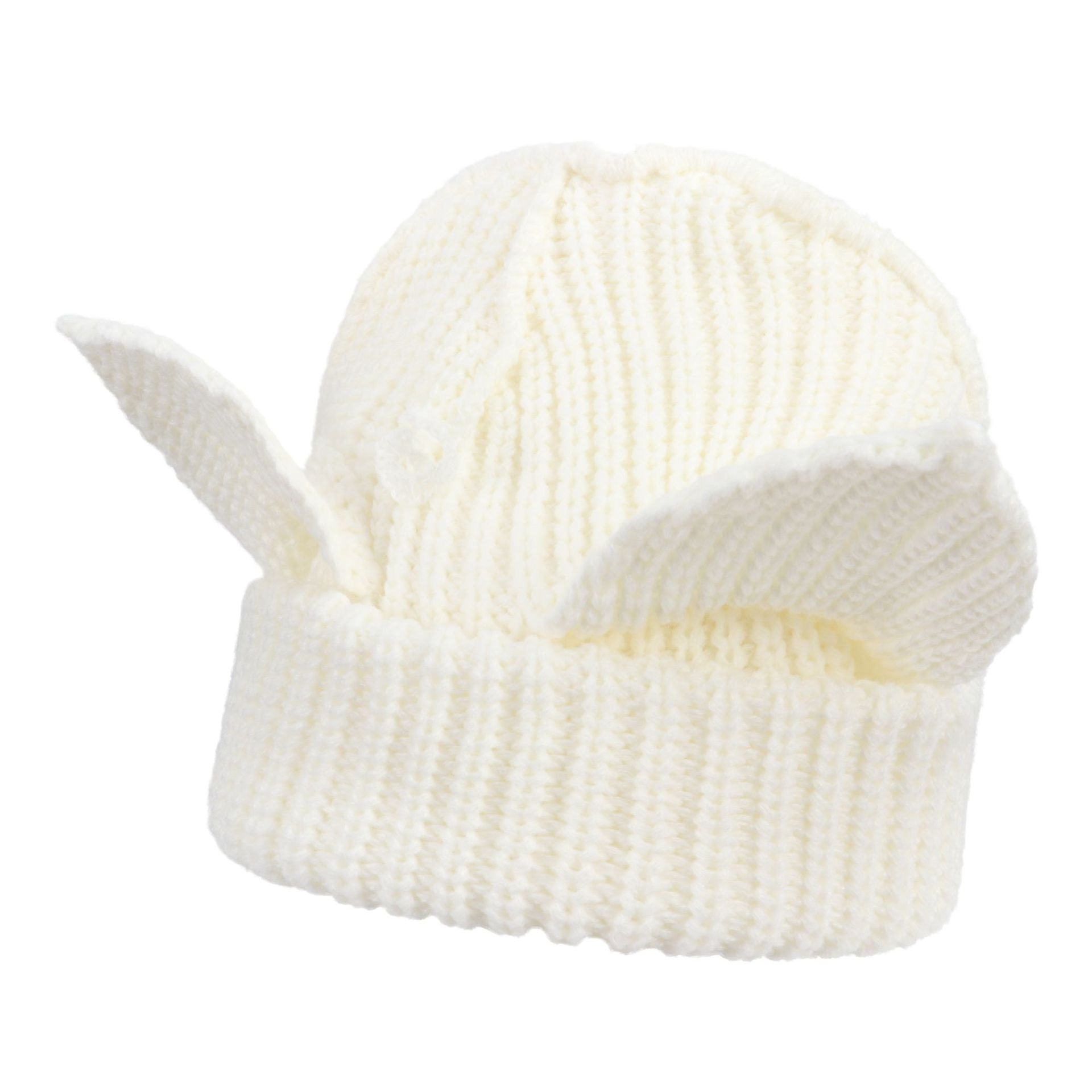 Women’s Thickened Acrylic Knitted Hat with Devil Ears | Cozy Beanie 