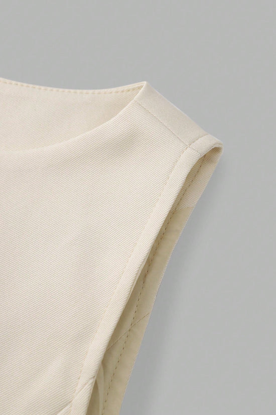Women’s Minimalist Cinched-Waist Camisole – Single-Breasted Summer Tank CJ US