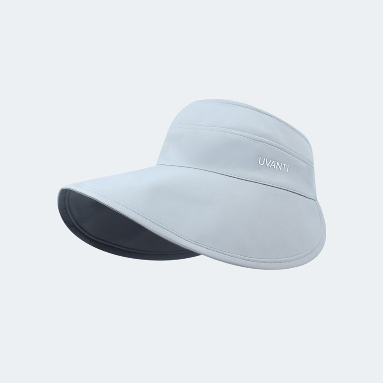 Solid-color Simple Double-sided Wide-brimmed Hat With Empty Crown, Light And Fresh Outdoor Wrap-around Style Large Brim, With Storage Function For Sun Protection. 