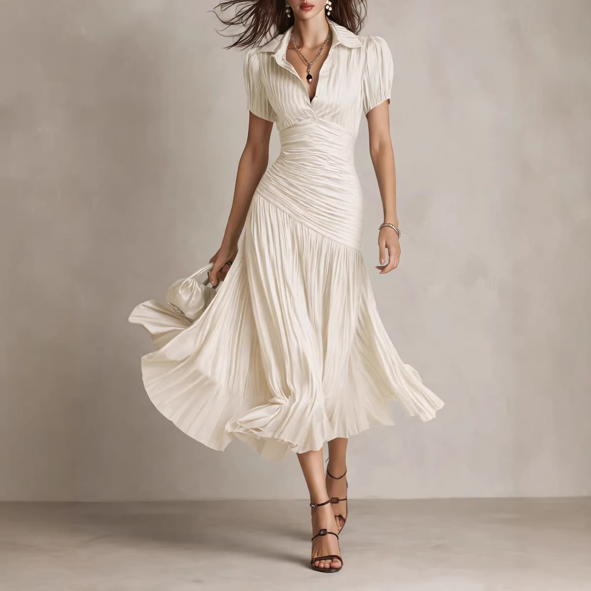 Striped patchwork dress 