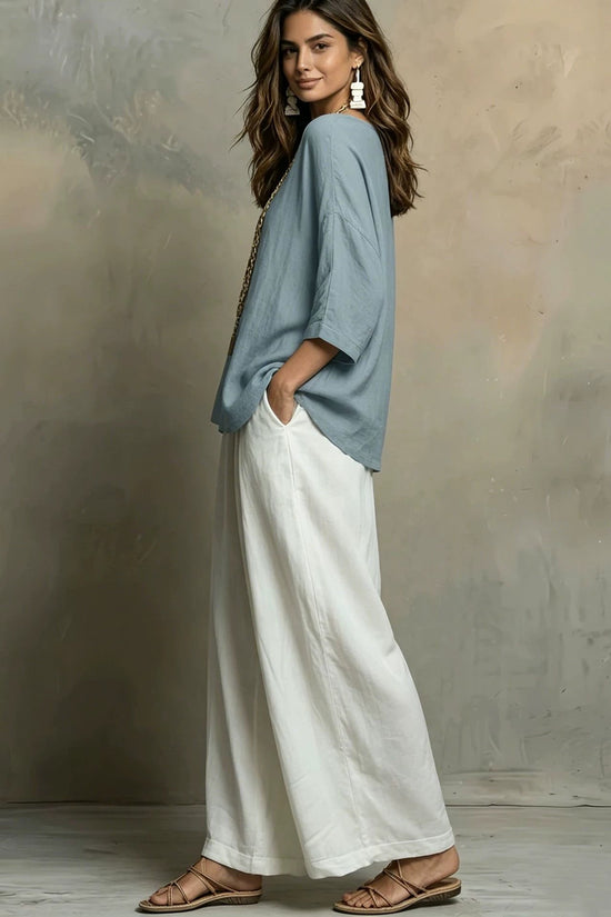 Bohemian Style Loose Elegant Set for Women Casual Vacation Outfit 