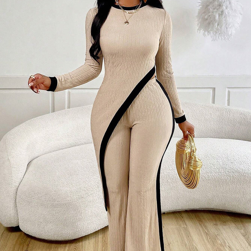 Women’s Asymmetrical Top and Pants Set CJ US