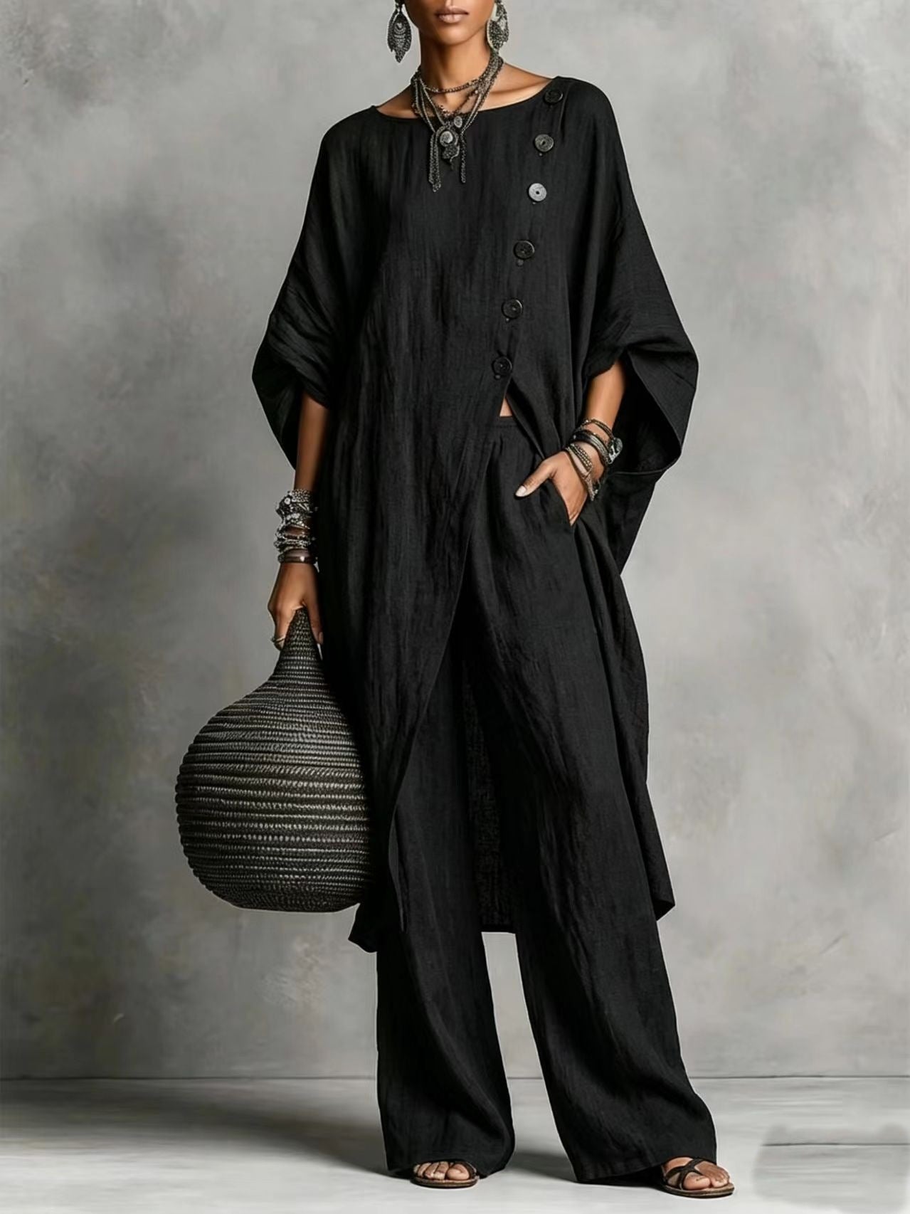 Women's Irregular Casual Shirt Set 