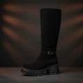  Black Faux Suede