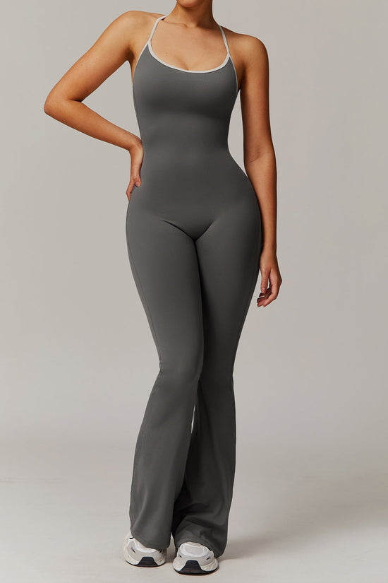 Women's Cross-Back Trumpet Jumpsuit – Sport Fashion Style 