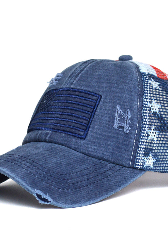Women's Ripped Embroidered Baseball Cap 