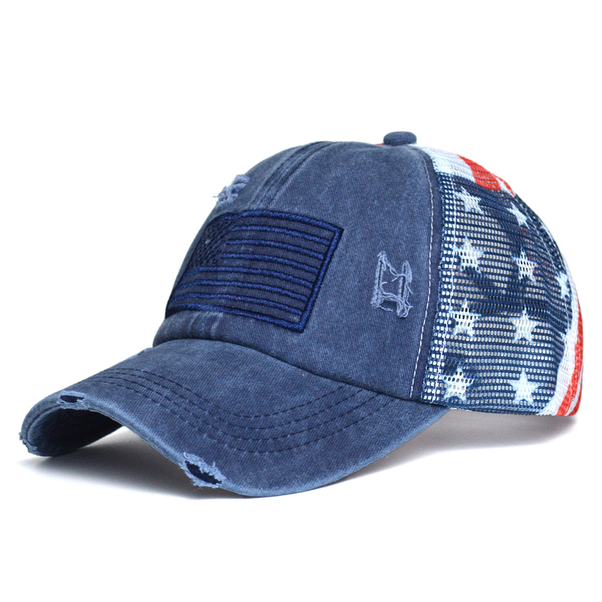 Women's Ripped Embroidered Baseball Cap 