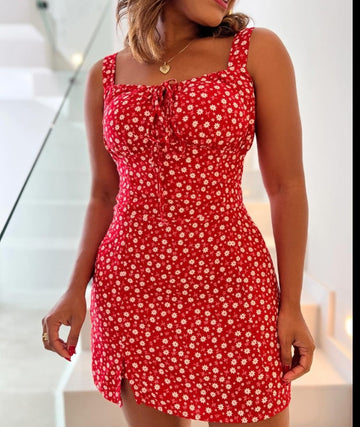 Red Small Floral
