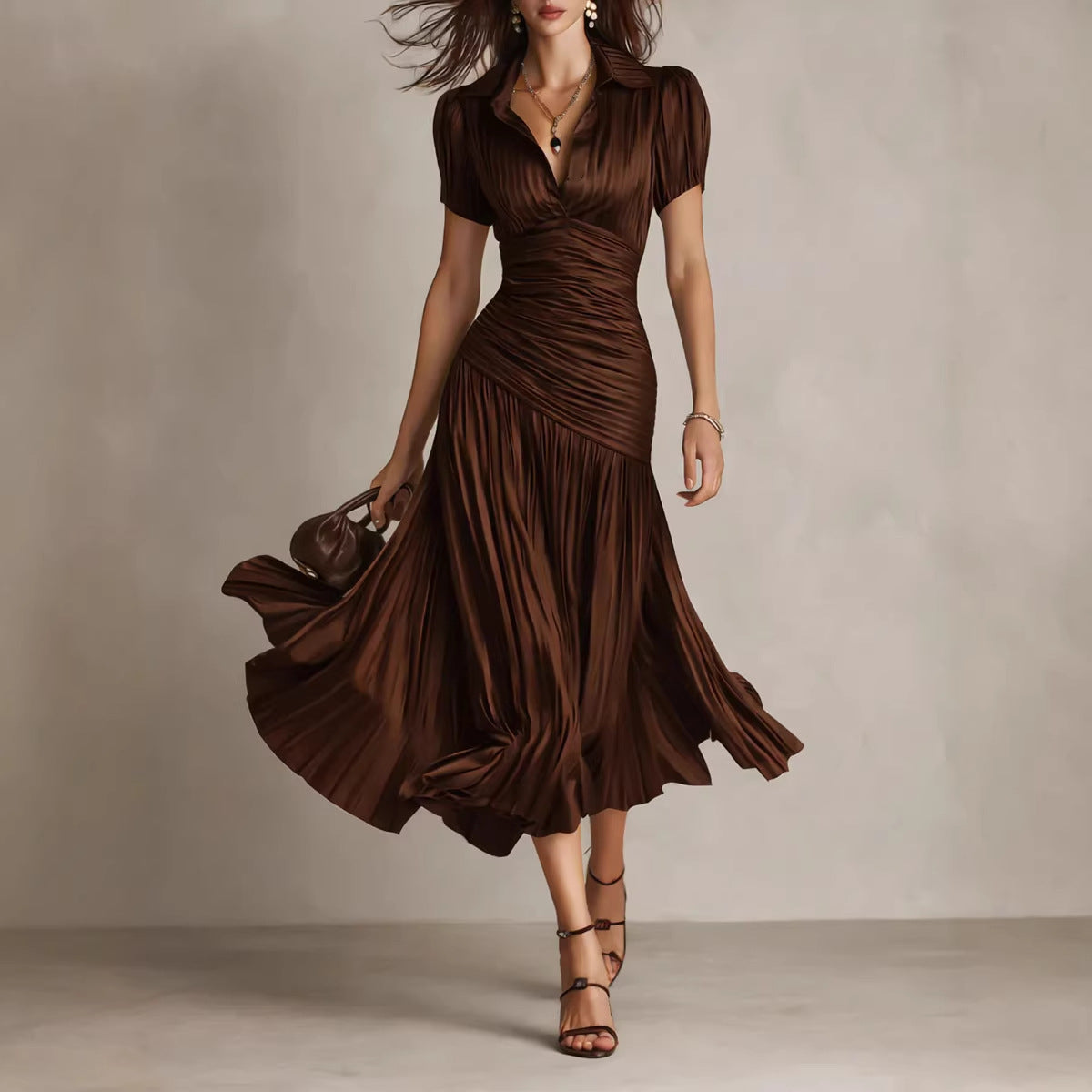 Striped patchwork dress 